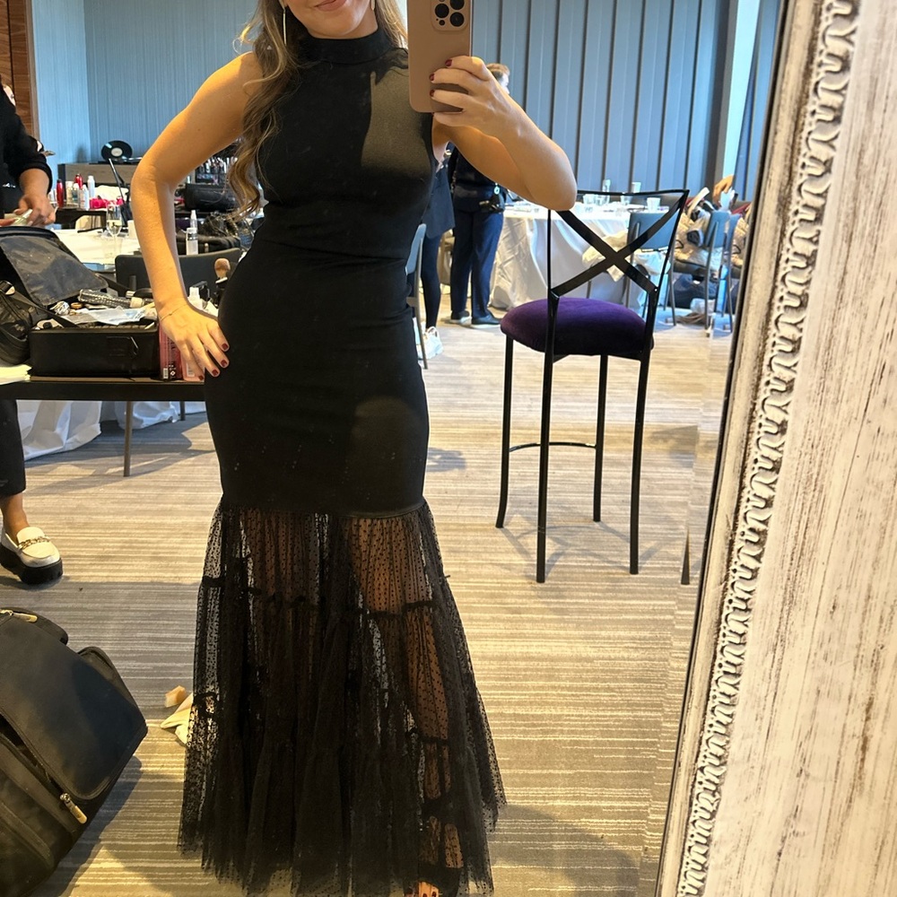 Staud dress with mesh